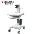 DW-310-A Mobile adjustable height stand up desk hospital medical computer workstation cart trolley